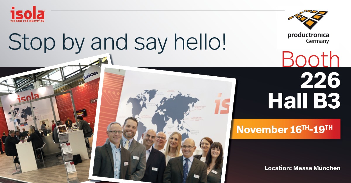 Isola Shows Myriad of Materials at Productronica 2021 Exhibition